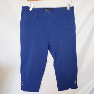 🦋 Royal Blue Capris Pants Sz L